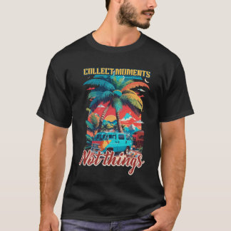 モノではなく思い出を大切に レトロ ヴィンテージ風デザイン Tシャツ