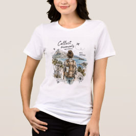 モノではなく思い出を集めよう 旅行の名言 トライブレンドTシャツ