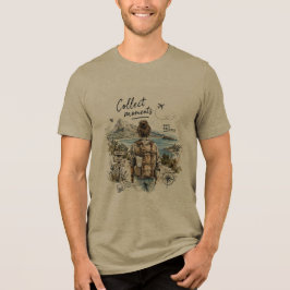 モノではなく思い出を集めよう 旅行の名言 トライブレンドTシャツ