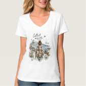 モノではなく思い出を集めよう 旅行の名言 Tシャツ (正面)