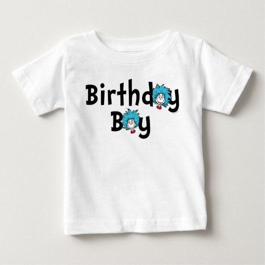 モノのけの双子のお誕生日|お誕生日の少年 ベビーTシャツ (正面)
