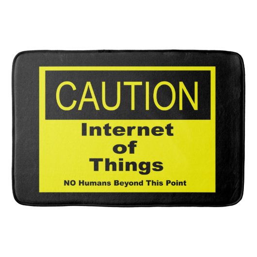 モノのインターネット IoT 注意喚起サイン バスマット (正面)