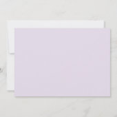 モノエレガントグラム名スクリプトキュートパープル ノートカード (裏面)