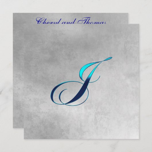 モノエレガントグラム招待状J 招待状 (正面/裏面)