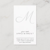 モノエレガントグラム(縦書き/縦書き) 予約カード (裏面)