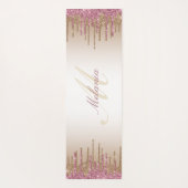 モノガーリーグラム紫金ゴールド滴下グリッター ヨガマット (裏面)