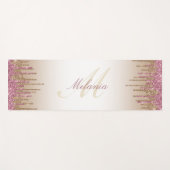 モノガーリーグラム紫金ゴールド滴下グリッター ヨガマット (正面(横))