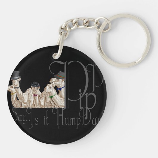 モノクおもしろいレスのハンプデイラクレス キーホルダー (裏面)
