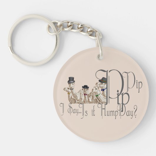 モノクおもしろいレスのハンプデイラクレス キーホルダー (正面)