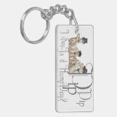 モノクおもしろいレスのハンプデイラクレス キーホルダー (正面左)