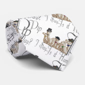 モノクおもしろいレスのハンプデイラクレス ネクタイ (ロール)