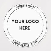 モノクお洒落ロカスタムロゴラベル ラベル (デザイン1)