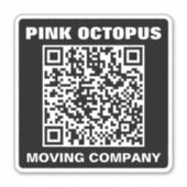 モノクはっきりしたロQRコード防水車 シール (正面)