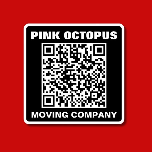 モノクはっきりしたロQRコード防水車 シール