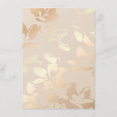 モノクエレガントロモダンゴールド・フォイル・エンクロージャ・カード エンクロージャーカード (裏面)