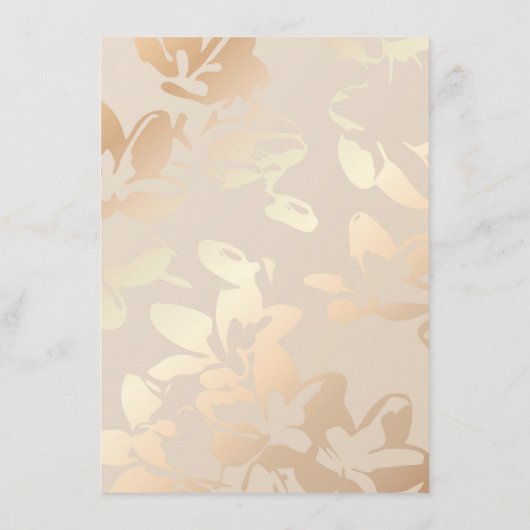 モノクエレガントロモダンゴールド・フォイル・エンクロージャ・カード エンクロージャーカード (裏面)