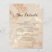 モノクエレガントロモダンゴールド・フォイル・エンクロージャ・カード エンクロージャーカード (正面/裏面)