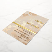 モノクエレガントロモダンワ金箔招待状 箔招待状 (回転した状態)