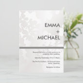 モノクエレガントロモダンワ銀招待状 招待状 (スタンド正面)