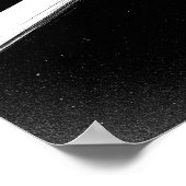 モノクエレガントロ壁プリント | 黒コンテンポラリー色 ポスター (角)