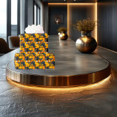 モノクエレガントロ幾何学的ギフトラップと金ゴールド ラッピングペーパー