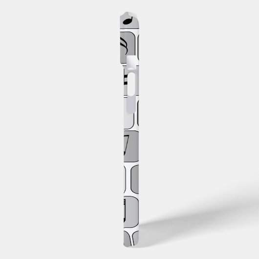 モノクスタイリッシュロ幾何学音符のパターン Case-Mate iPhoneケース (裏面 / 左)
