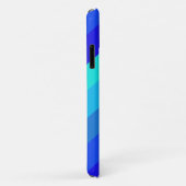 モノクスタイリッシュロ青ストライプ色の美的 Case-Mate iPhoneケース (裏面/右)