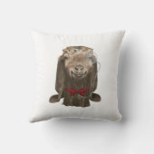 モノクルおもしろいとヌビアンヤギ クッション (裏面)