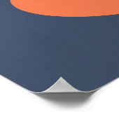 モノクルをかけたヒッピーな赤い狐 ポスター (角)