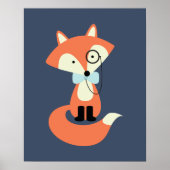 モノクルヒップスターレッドキツネ ポスター (正面)
