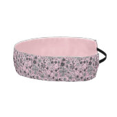 モノクロかわいらしフローラグレー/ほこりっぽいピンク アスレチックヘッドバンド (右)