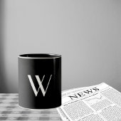 モノクロでモノグラムを作成(&H) ツートーンマグカップ