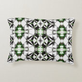 モノクロと緑、仮想回線の連携 アクセントクッション (裏面)