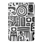 モノクロのらくがき 1/4 バスマット (正面縦)