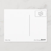 モノクロのイタリアのヴィンテージFIAT車 ポストカード (裏面)