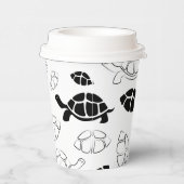 モノクロのカメ 紙コップ (右)