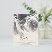 モノクロのキスをする新婚夫婦 (スタンド正面)