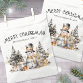 モノクロのクリスマス フェイバーバッグ