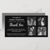 モノクロのコラージュ記念館 サンキューカード (正面/裏面)