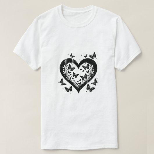 モノクロのコンセプトアートデザイン Tシャツ (デザイン正面)