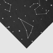 モノクロのシンプルな星座柄 薄葉紙 (詳細)