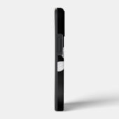 モノクロのシンプルな花柄 Case-Mate iPhoneケース (裏面 / 右)