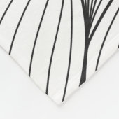 モノクロのシームレスな抽象芸術カールw フリースブランケット (角)