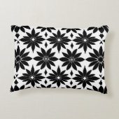 モノクロのダマスカス柄 アクセントクッション (裏面)