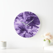 モノクロのバイオリン ラージ壁時計 (ホーム)