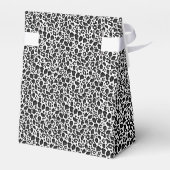 モノクロのヒョウ柄チーター柄 フェイバーボックス (裏面サイド)