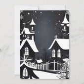 モノクロのホリデーカード シーズンカード (正面)