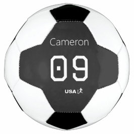 モノクロのミニマリストなアメリカのアスリート サッカーボール