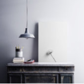 モノクロのミニマルな花写真 ポスター