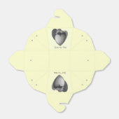 モノクロのロマンチックな誕生日プレゼント フェイバーボックス (折り畳みなし)